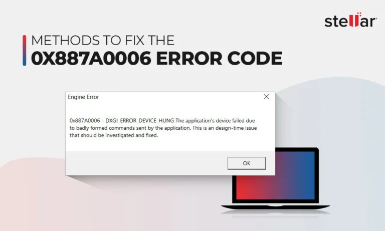 GPU Failed with Error Code 0x887a0006: