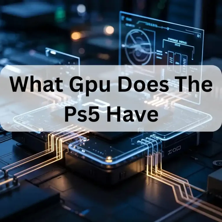 What Gpu Does The Ps5 Have