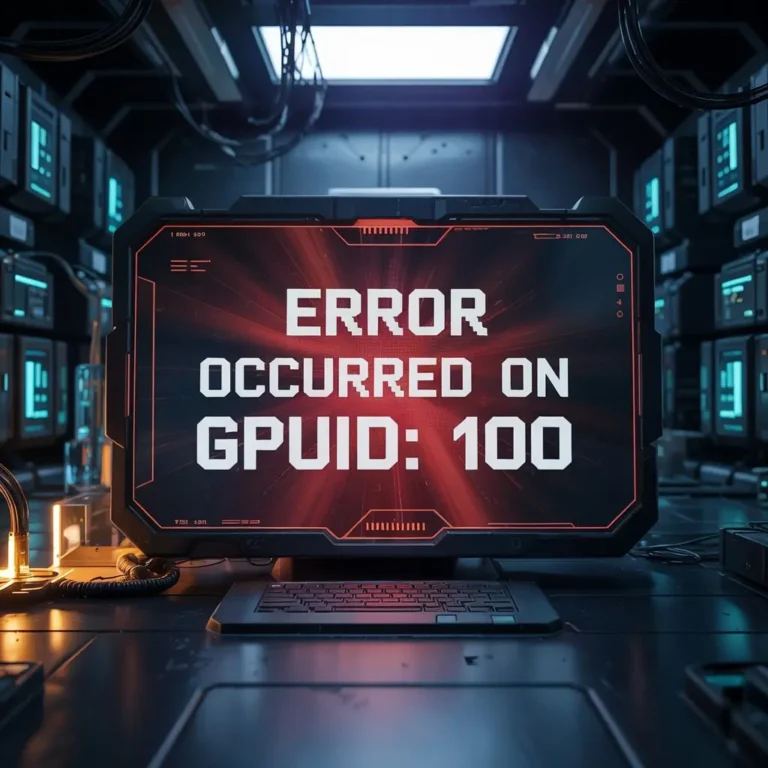 Error Occurred on GPUID 100