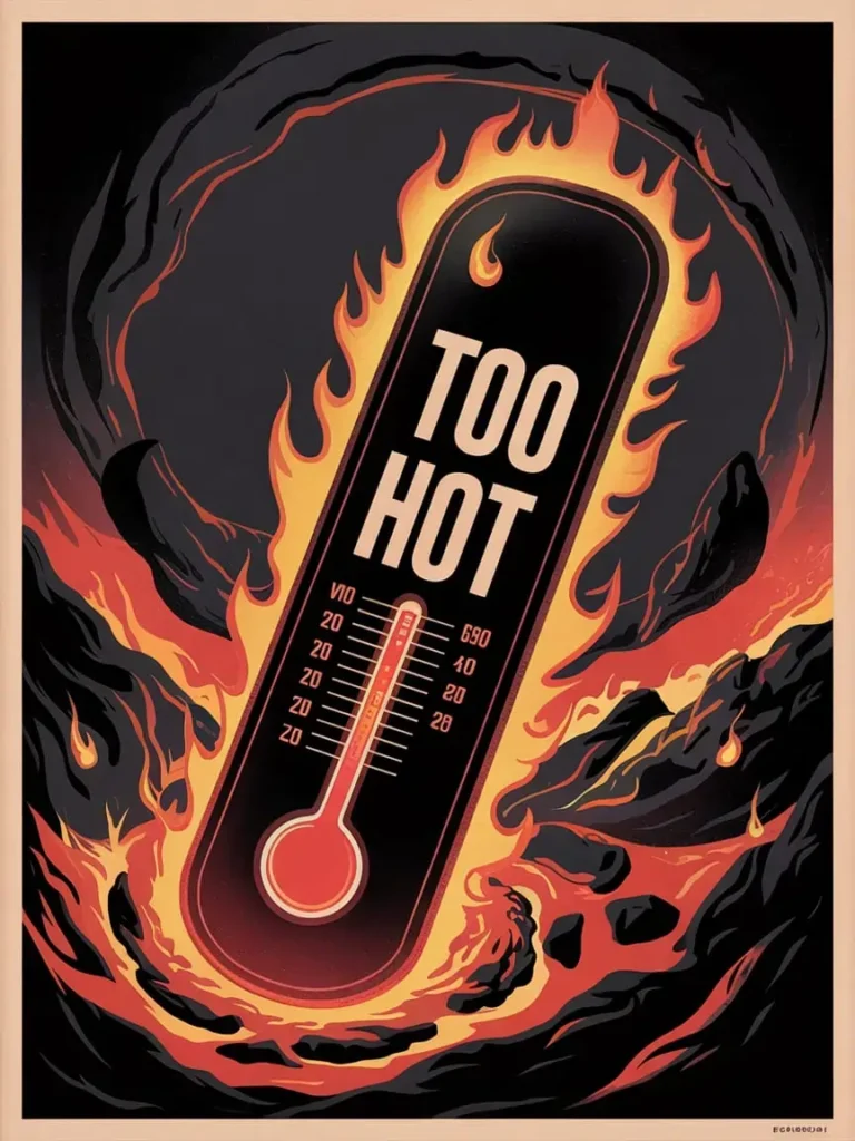 Too hot (danger zone)