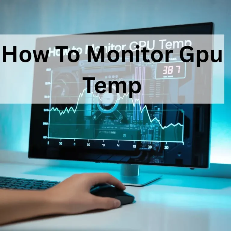 How To Monitor Gpu Temp