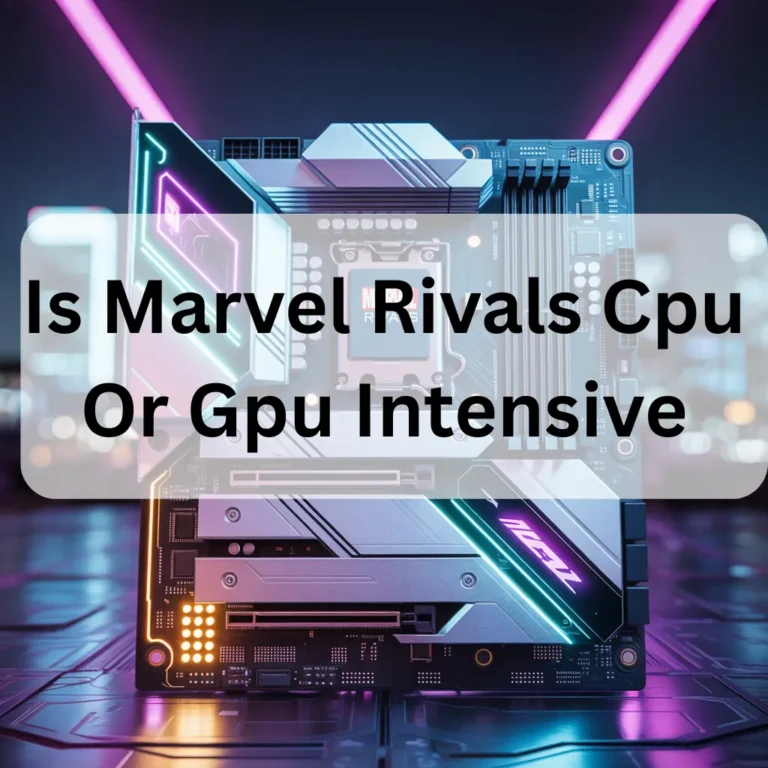 Is Marvel Rivals Cpu Or Gpu Intensive