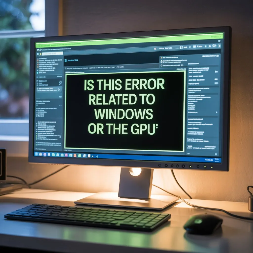 Is This Error Related to Windows or the GPU