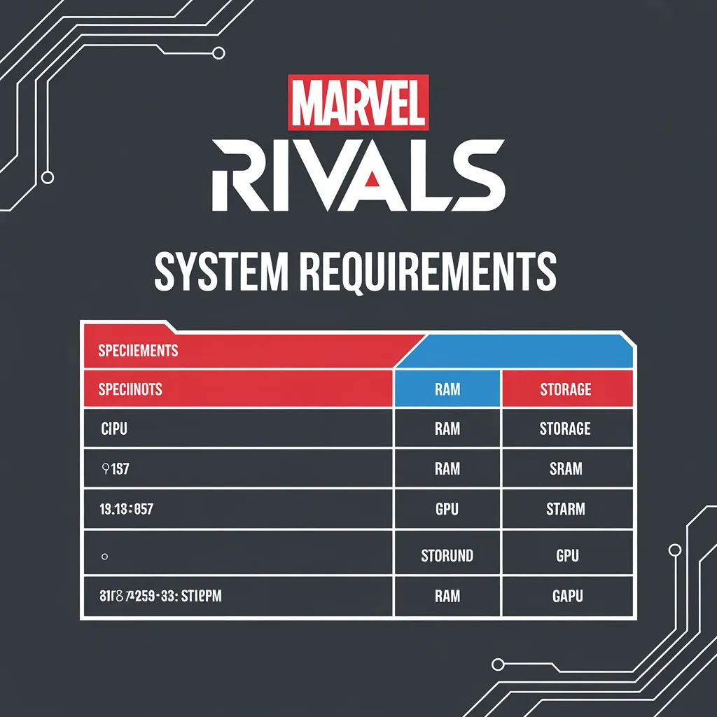 Marvel Rivals System Requirements Table Format