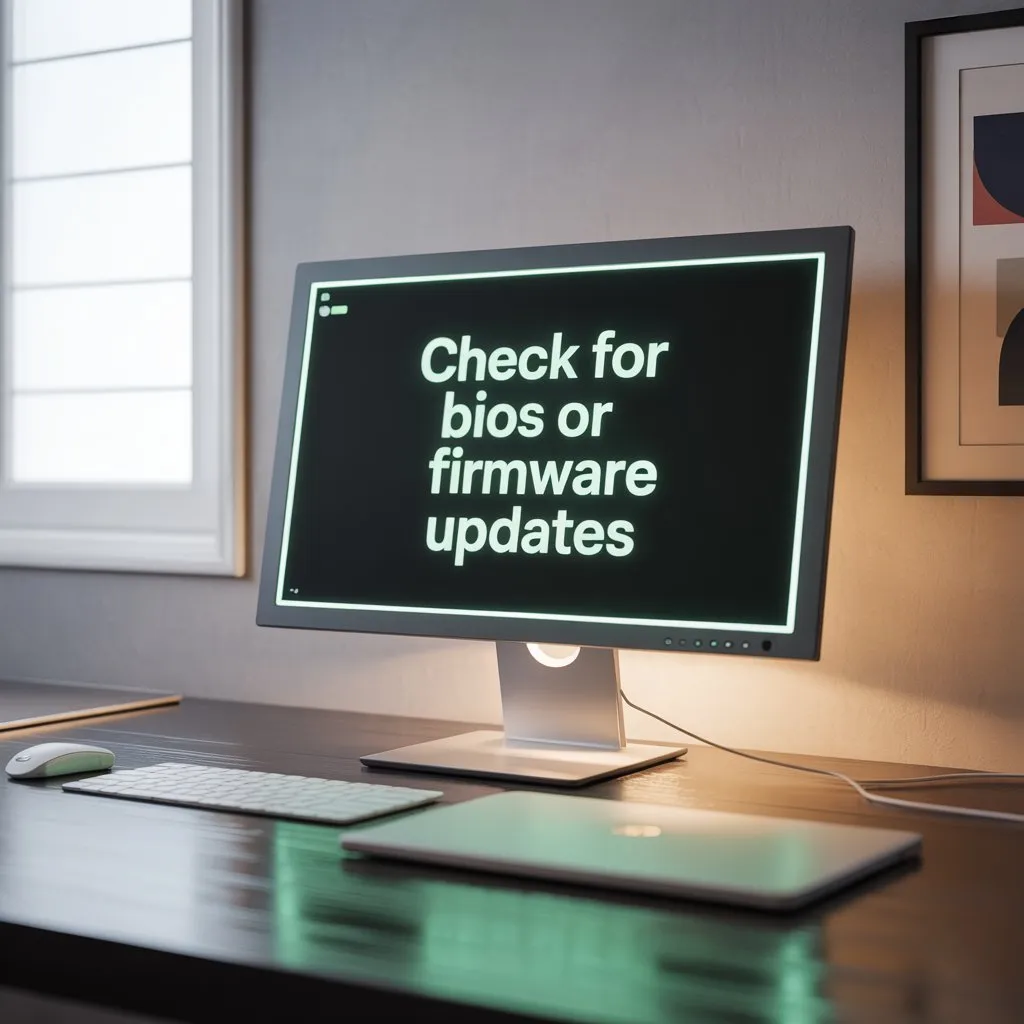 Check for BIOS or Firmware Updates