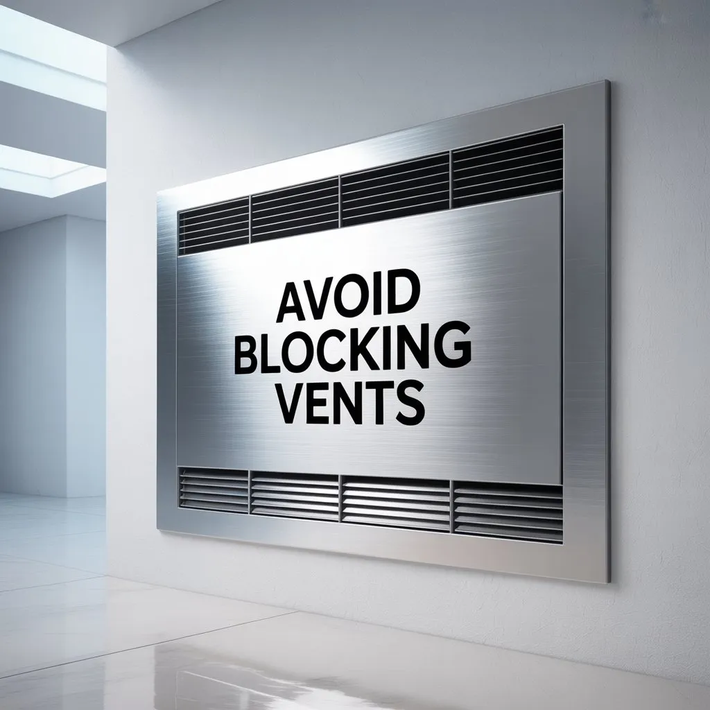 Avoid Blocking Vents
