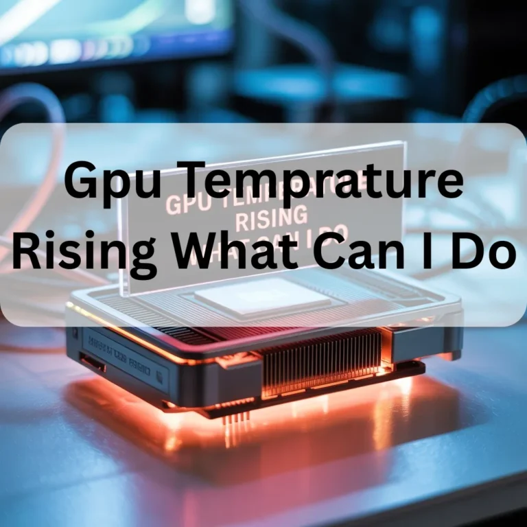 Gpu Temprature Rising What Can I Do