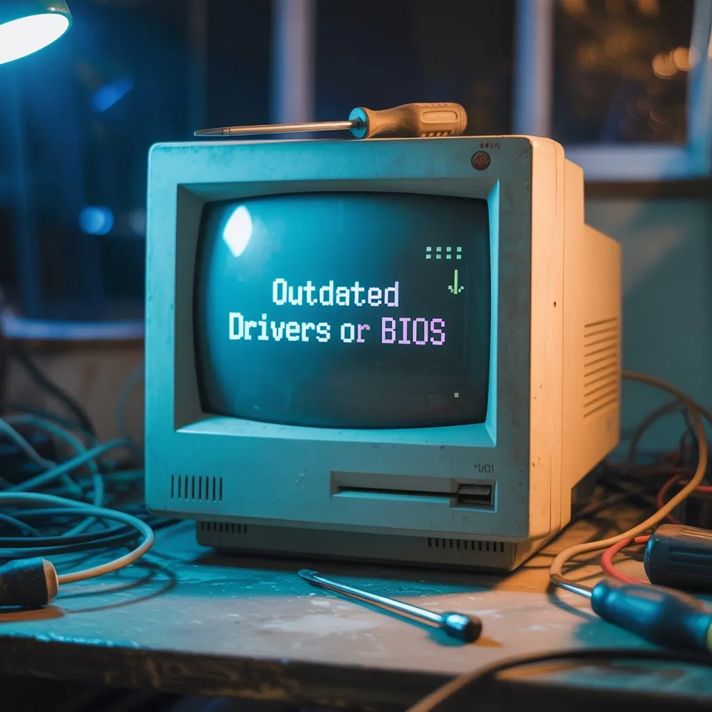 Outdated drivers or BIOS