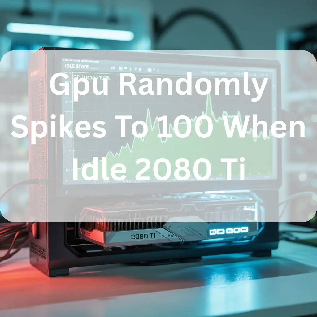Gpu Randomly Spikes To 100 When Idle 2080 Ti