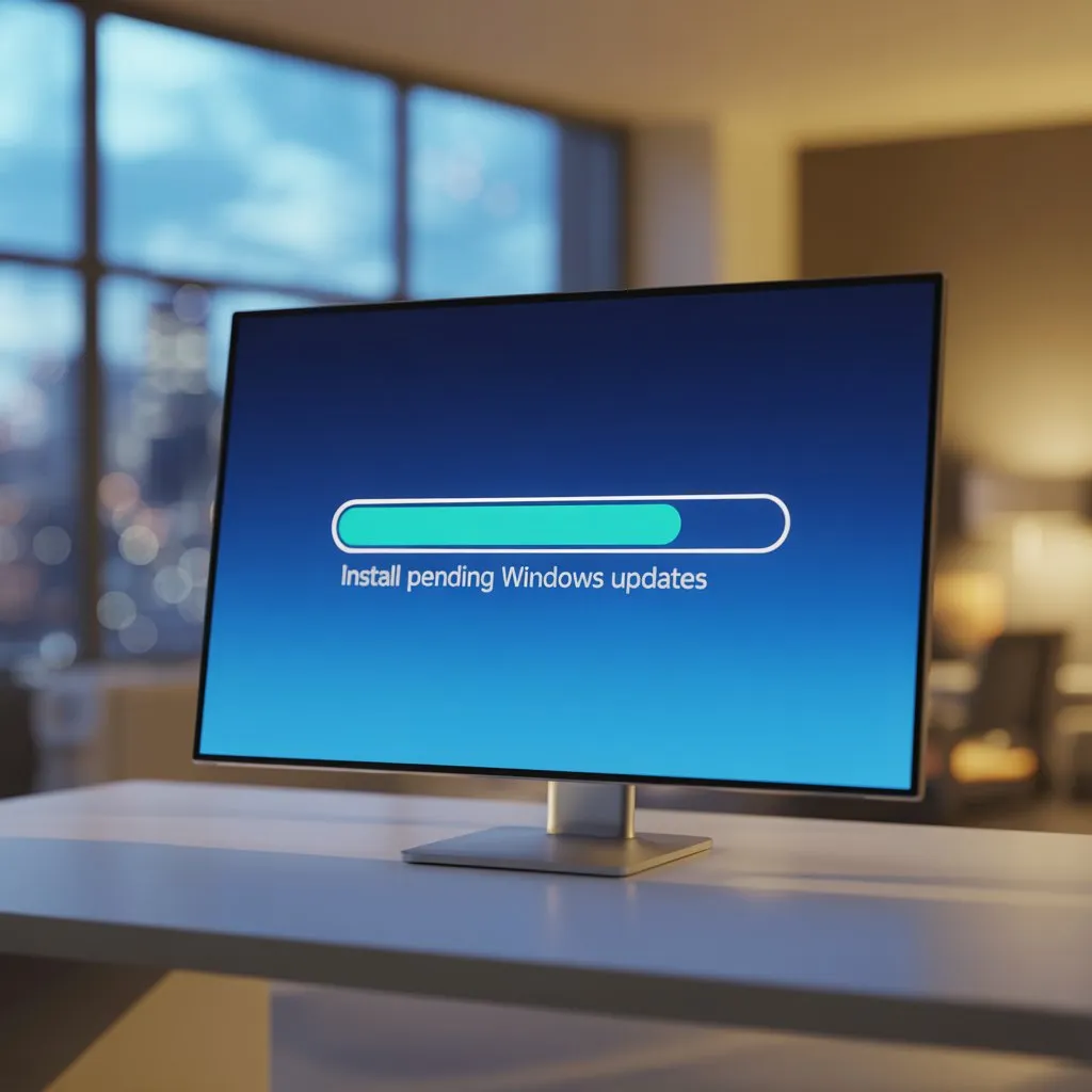 Install pending Windows updates
